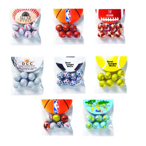 Chocolate Balls - 1.6 Oz Promotional Custom Imprinted With Logo Chocolate Balls - 1.6 Oz Promotional Custom Imprinted With Logo