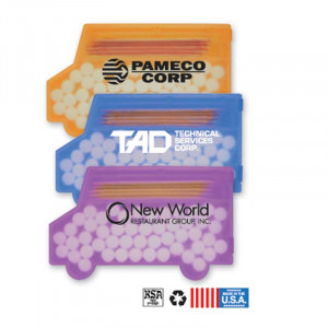 Delivery Truck Shaped Pick n Mints Promotional Custom Imprinted With Logo Delivery Truck Shaped Pick n Mints Promotional Custom Imprinted With Logo