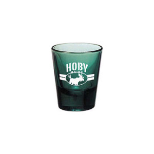 1.5 oz Color Glass Shot Promotional Custom Imprinted With Logo