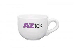 16 oz White Latte Promotional Custom Imprinted With Logo