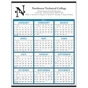 Span-A-Year Non-Laminated Promotional Custom Imprinted With Logo