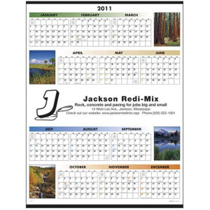 Scenic Span-A-Year Promotional Custom Imprinted With Logo Scenic Span-A-Year Promotional Custom Imprinted With Logo