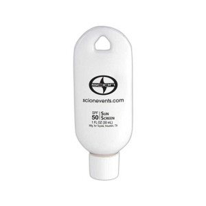 SPF 15 Sun Screen Lotion with Keychain - 1 fl oz Promotional Custom Imprinted With Logo