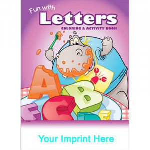 Coloring & Activity Book: Fun with Letters Promotional Custom Imprinted With Logo Coloring & Activity Book: Fun with Letters Promotional Custom Imprinted With Logo