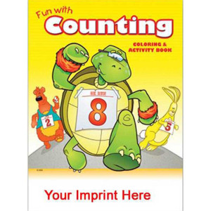 Coloring & Activity Book: Fun with Counting Promotional Custom Imprinted With Logo Coloring & Activity Book: Fun with Counting Promotional Custom Imprinted With Logo