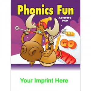 Activity Pad: Phonics Fun Promotional Custom Imprinted With Logo Activity Pad: Phonics Fun Promotional Custom Imprinted With Logo