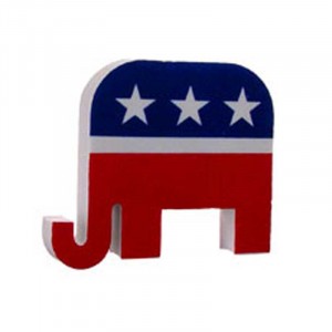 Republican Elephant Antenna Ball Promotional Custom Imprinted With Logo