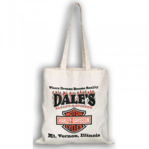 Convention Natural Tote Bag Promotional Custom Imprinted With Logo