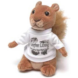 Squirrel Stuffed Animal Promotional Custom Imprinted With Logo Squirrel Stuffed Animal Promotional Custom Imprinted With Logo