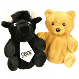 Bear / Bull Reversible Puppet Promotional Custom Imprinted With Logo