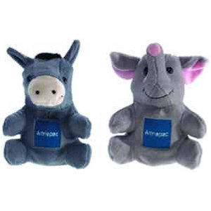 Donkey / Elephant Reversible Puppet Promotional Custom Imprinted With Logo