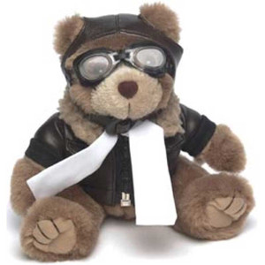 Aviator Kirby Bear Promotional Custom Imprinted With Logo