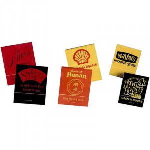 20 Matches - Black, Red, Yellow & Reverse Promotional Custom Imprinted With Logo 20 Matches - Black, Red, Yellow & Reverse Promotional Custom Imprinted With Logo