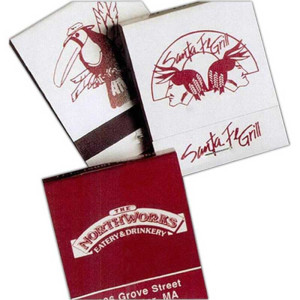 20 Matches - Burgundy or Burgundy Reverse on Gray Promotional Custom Imprinted With Logo 20 Matches - Burgundy or Burgundy Reverse on Gray Promotional Custom Imprinted With Logo