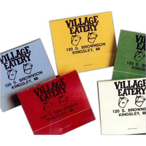 30 Matches - Color Assortment Promotional Custom Imprinted With Logo