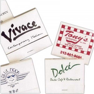 30 Matches - Color on White Promotional Custom Imprinted With Logo