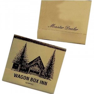 30 Matches - Black on Gold Foil Promotional Custom Imprinted With Logo 30 Matches - Black on Gold Foil Promotional Custom Imprinted With Logo