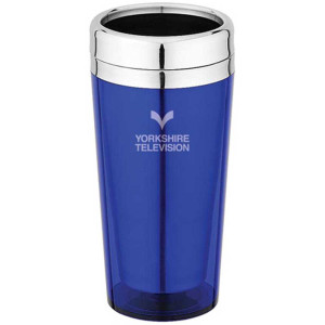 16 oz. Stainless Steel Travel Mug with Thumb-Slide Closure Promotional Custom Imprinted With Logo 16 oz. Stainless Steel Travel Mug with Thumb-Slide Closure Promotional Custom Imprinted With Logo