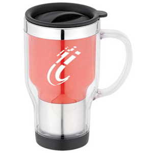 16 oz. Clear Acrylic Travel Mug with Thumb-Slide Closure Promotional Custom Imprinted With Logo
