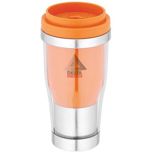 16 oz. Clear Acrylic Travel Mug with Thumb-Slide Closure Promotional Custom Imprinted With Logo
