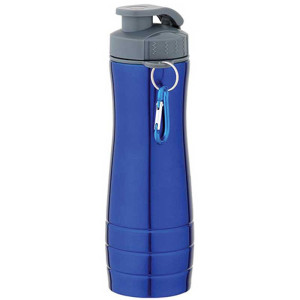 28 oz. Stainless Steel Sport Bottle with Carabiner Promotional Custom Imprinted With Logo 28 oz. Stainless Steel Sport Bottle with Carabiner Promotional Custom Imprinted With Logo