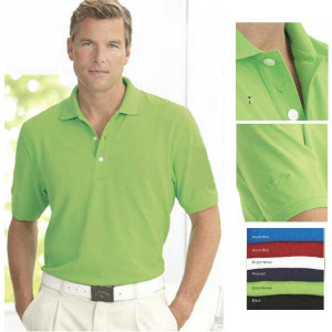Mens Classic Pique Polo Promotional Custom Imprinted With Logo Mens Classic Pique Polo Promotional Custom Imprinted With Logo