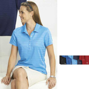 Ladies Textured Performance Polo Promotional Custom Imprinted With Logo