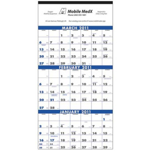 3-Month Planner - 4 Sheet Promotional Custom Imprinted With Logo 3-Month Planner - 4 Sheet Promotional Custom Imprinted With Logo