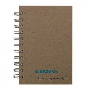 Eco Spiral Journals 4 x 6 Promotional Custom Imprinted With Logo