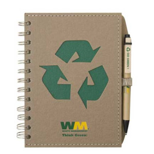Eco Window Pen Journals 5 x 7 Promotional Custom Imprinted With Logo