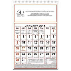 Large Almanac Promotional Custom Imprinted With Logo