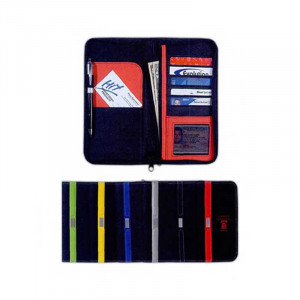 Contemporary Travel Wallet with Zipper Promotional Custom Imprinted With Logo Contemporary Travel Wallet with Zipper Promotional Custom Imprinted With Logo