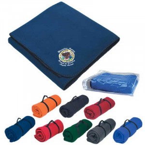 Fleece Embroidered Stadium Blanket Promotional Custom Imprinted With Logo Fleece Embroidered Stadium Blanket Promotional Custom Imprinted With Logo