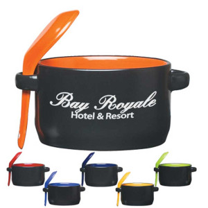 Aztec Soup Mug Promotional Custom Imprinted With Logo