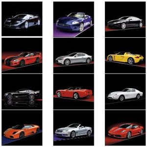 Economy Appointment Calendar - Exotic Sports Cars Promotional Custom Imprinted With Logo Economy Appointment Calendar - Exotic Sports Cars Promotional Custom Imprinted With Logo
