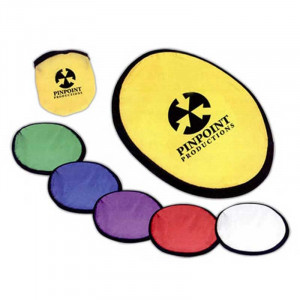 Flying Disc with Matching Pouch Promotional Custom Imprinted With Logo