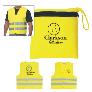 Reflective Vest Promotional Custom Imprinted With Logo Reflective Vest Promotional Custom Imprinted With Logo