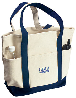 Sea Breeze Heavy Duty Canvas Boat Tote Promotional Custom Imprinted With Logo