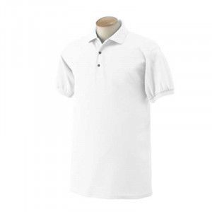 Gildan 50/50 Sport Shirt - White Promotional Custom Imprinted With Logo Gildan 50/50 Sport Shirt - White Promotional Custom Imprinted With Logo