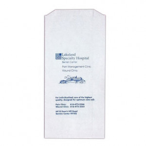 5 x 10 White Prescription Bag Promotional Custom Imprinted With Logo 5 x 10 White Prescription Bag Promotional Custom Imprinted With Logo