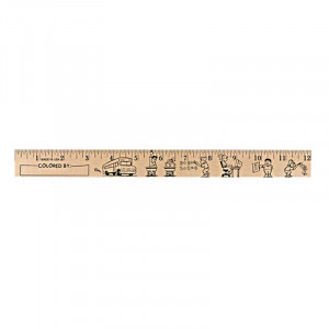 U Color Ruler - Kids at School Promotional Custom Imprinted With Logo