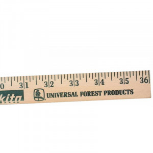 Natural Finish Yardstick Promotional Custom Imprinted With Logo