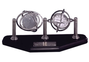 Globe Quartz Clock Promotional Custom Imprinted With Logo