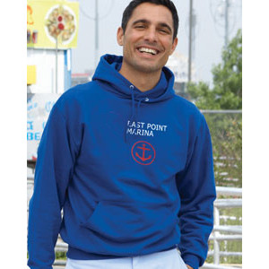 Jerzees NuBlend Pullover Hooded Sweatshirt - Color Custom Imprinted With Logo