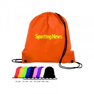 Poly Pro Drawstring Backpack Promotional Custom Imprinted With Logo Poly Pro Drawstring Backpack Promotional Custom Imprinted With Logo