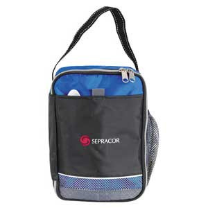 Icy Bright Vertical Lunch Cooler Promotional Custom Imprinted With Logo