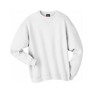 Hanes Beefy 80/20 Crew Neck Sweatshirt - White Promotional Custom Imprinted With Logo