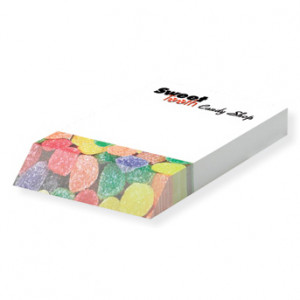 Adhesive Beveled Notepad Promotional Custom Imprinted With Logo