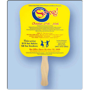 Palm Hand Fan Promotional Custom Imprinted With Logo