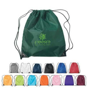 Nylon Drawstring Sports Pack With Reinforced Corners